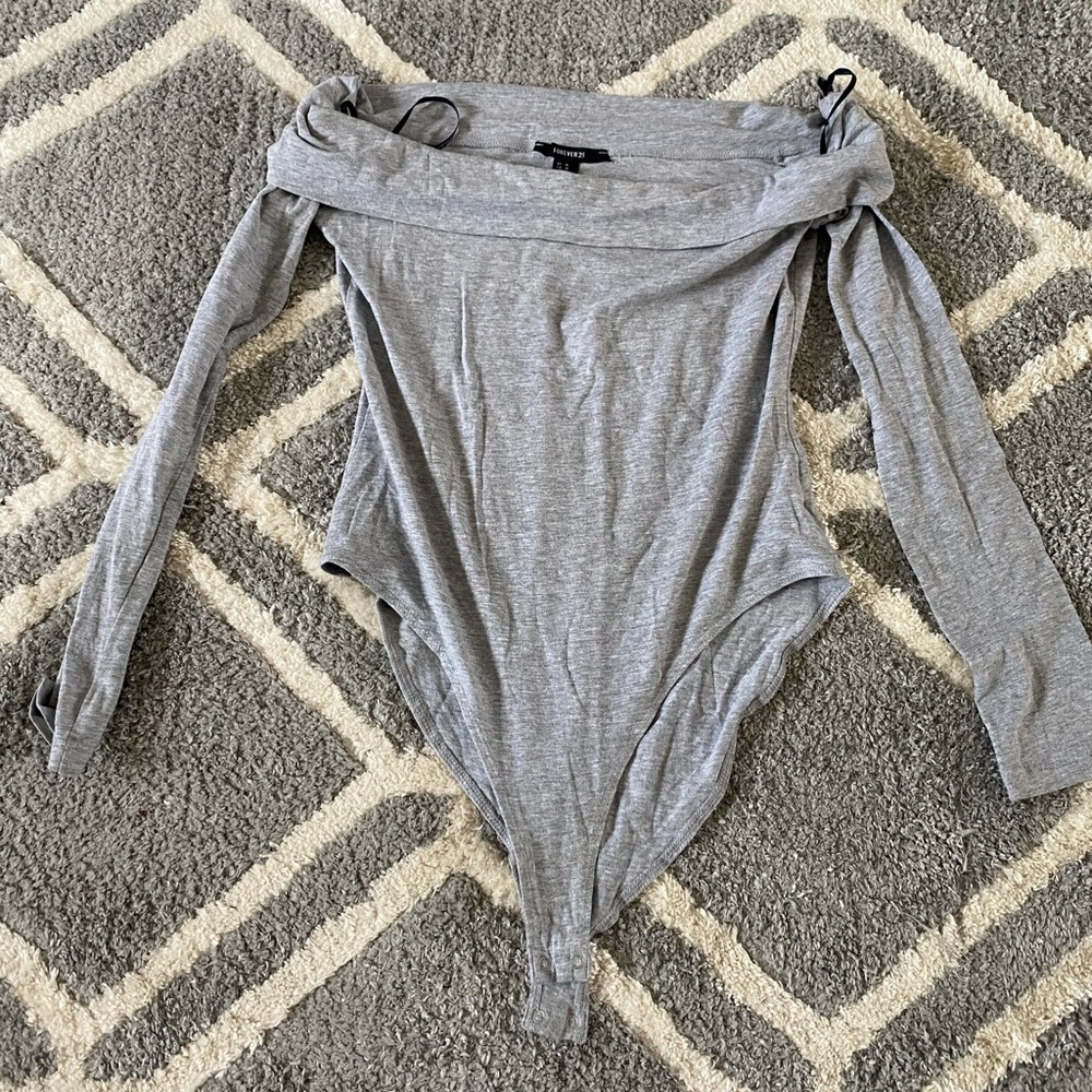 Off the shoulder one piece.